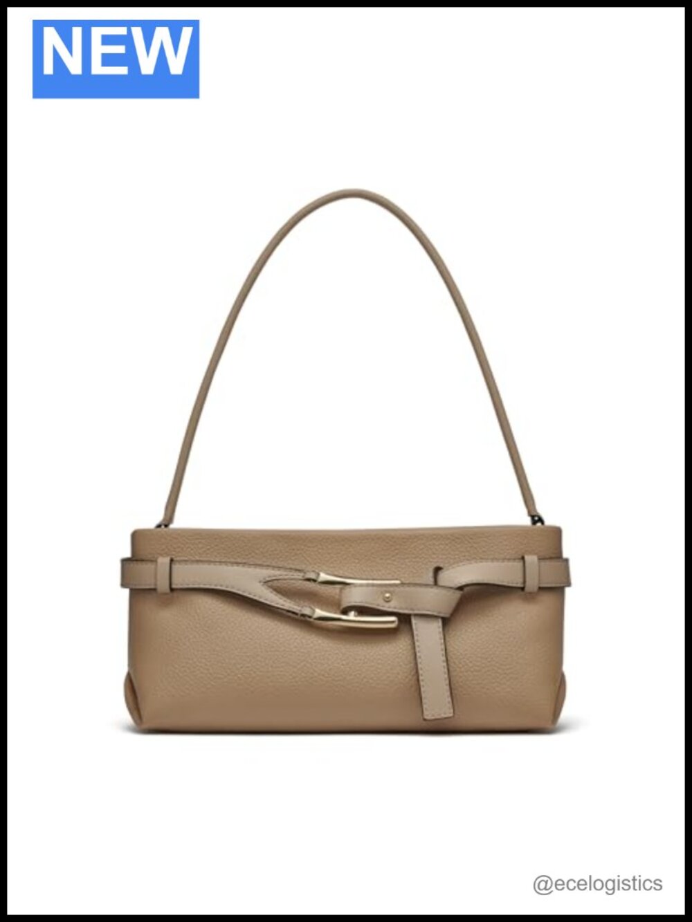 HALSTON Women's Tasha Top-Zip Shoulder Bag - Polyurethane PU Leather Sling